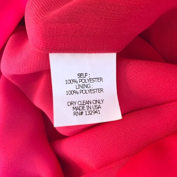 Amanda Uprichard x REVOLVE Hot Pink Long Sleeve Wrap Top Jumpsuit ROMPER XS - Picture 3 of 6